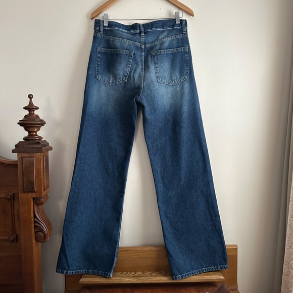 There Was One. • Wide Leg Denim in Medium Blue - Picture 8 of 10